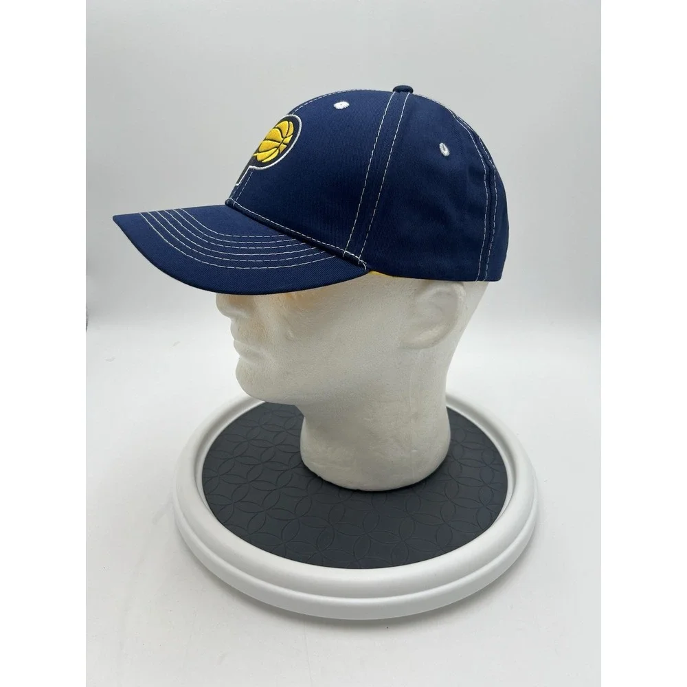 Indiana Pacers Snapback Hat Blue Yellow Contrast Stitch Adjustable NBA Cap